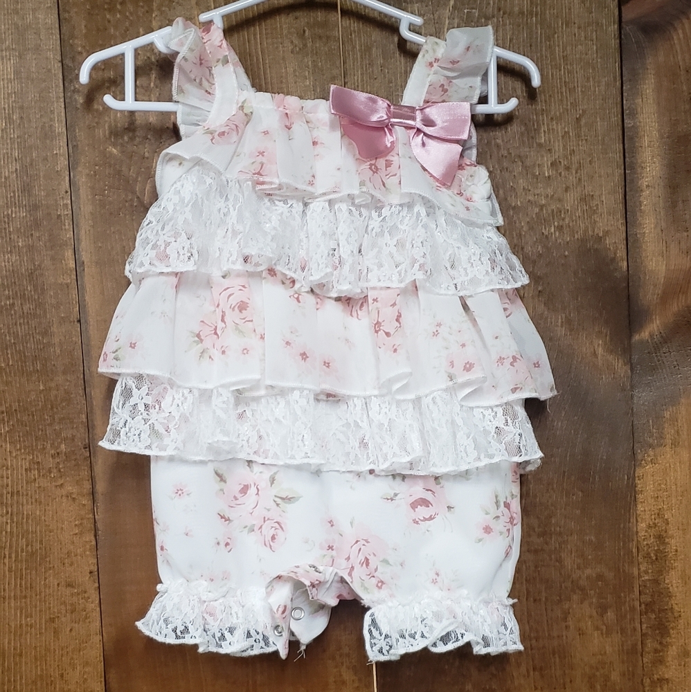 Floral lacey onsie